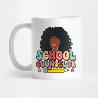 Black School Counselor Mug